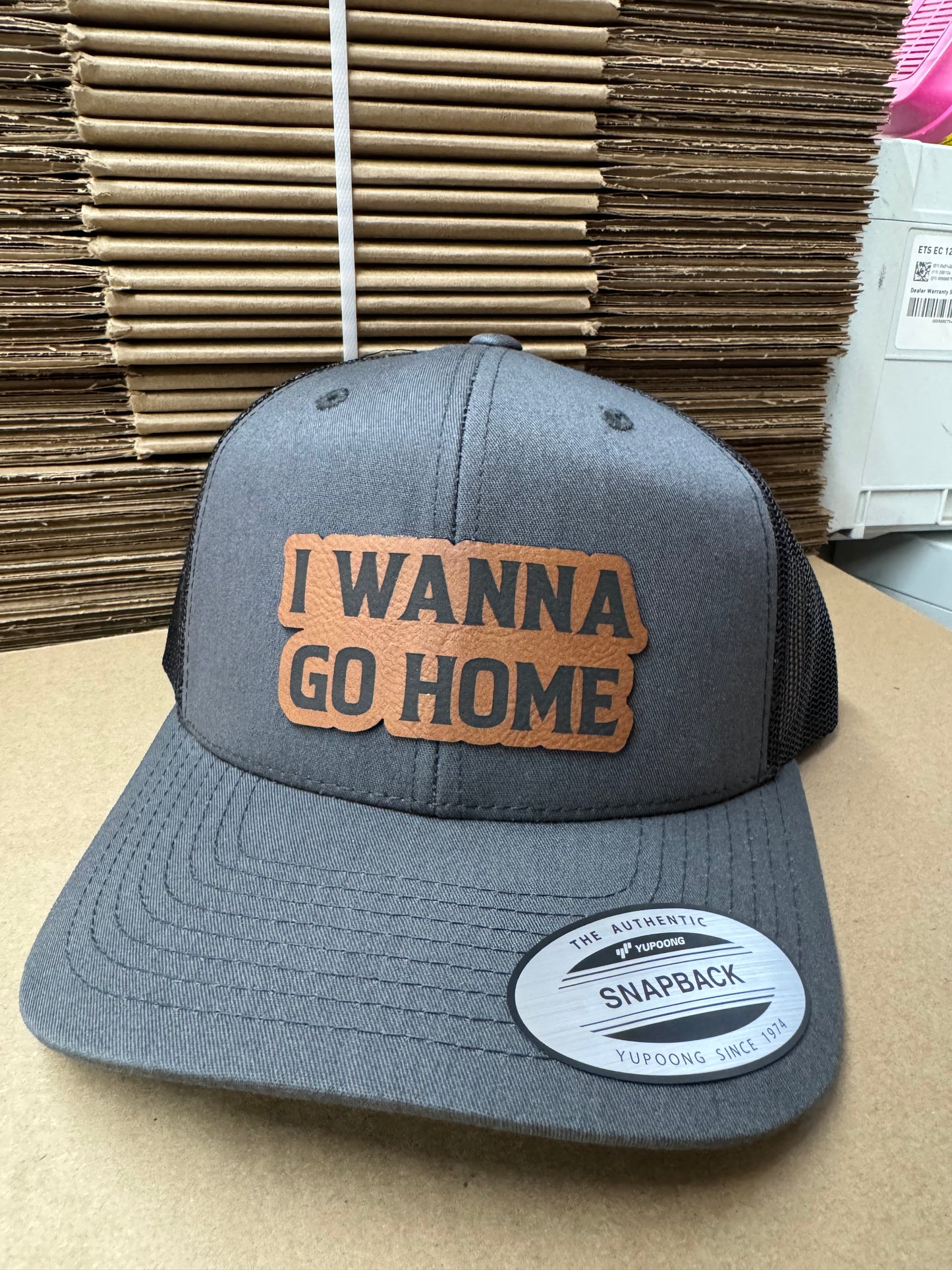 I wanna go home hats
